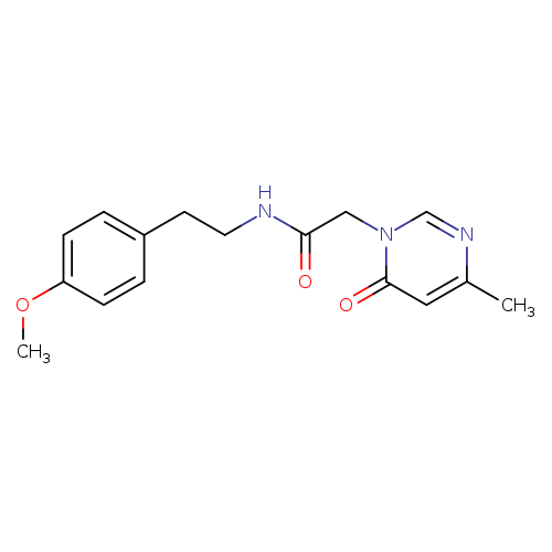 N-[2-(4-methoxyphenyl)ethyl]-2-(4-methyl-6-oxo-1,6-dihydropyrimidin-1-yl)acetamide