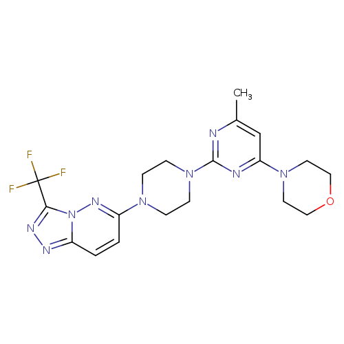 4-(6-methyl-2-{4-[3-(trifluoromethyl)-[1,2,4]triazolo[4,3-b]pyridazin-6-yl]piperazin-1-yl}pyrimidin-4-yl)morpholine