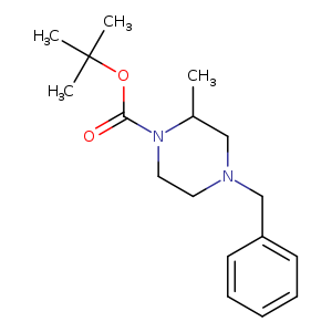 1-Piperazinecarboxylicacid, 2-methyl-4-(phenylmethyl)-, 1,1-dimethylethyl ester