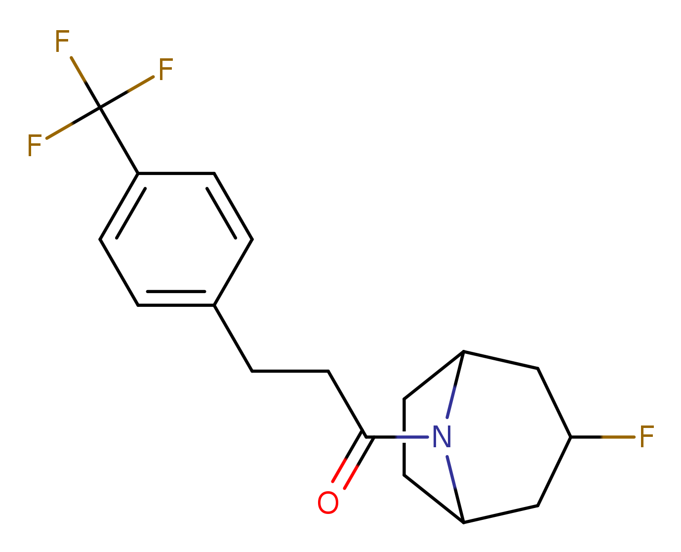 1-{3-fluoro-8-azabicyclo[3.2.1]octan-8-yl}-3-[4-(trifluoromethyl)phenyl]propan-1-one