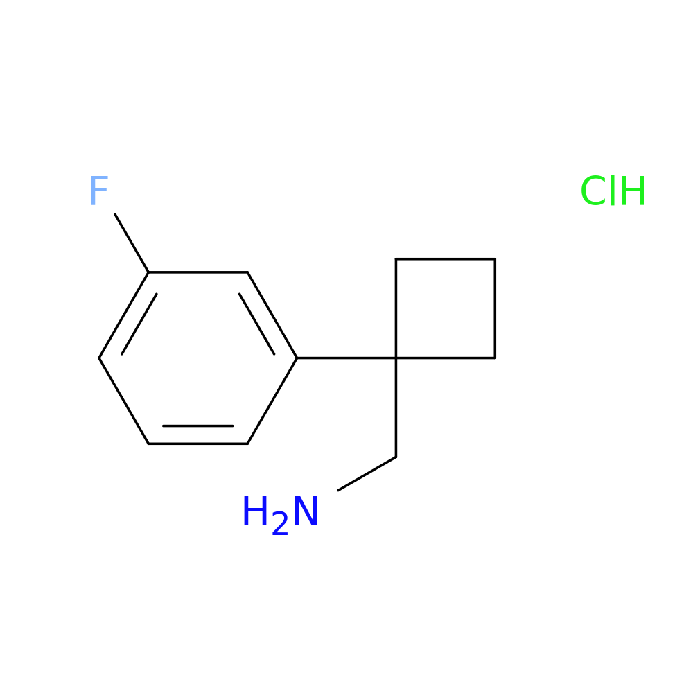 [1-(3-Fluorophenyl)cyclobutyl]methanamine, HCl
