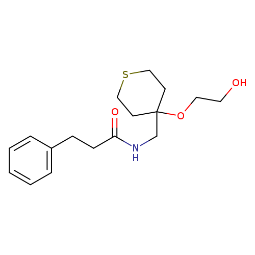 N-{[4-(2-hydroxyethoxy)thian-4-yl]methyl}-3-phenylpropanamide