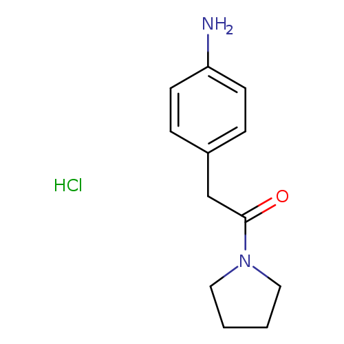 {4-[2-oxo-2-(1-pyrrolidinyl)ethyl]phenyl}amine hydrochloride