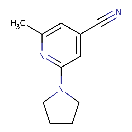 2-methyl-6-(pyrrolidin-1-yl)pyridine-4-carbonitrile