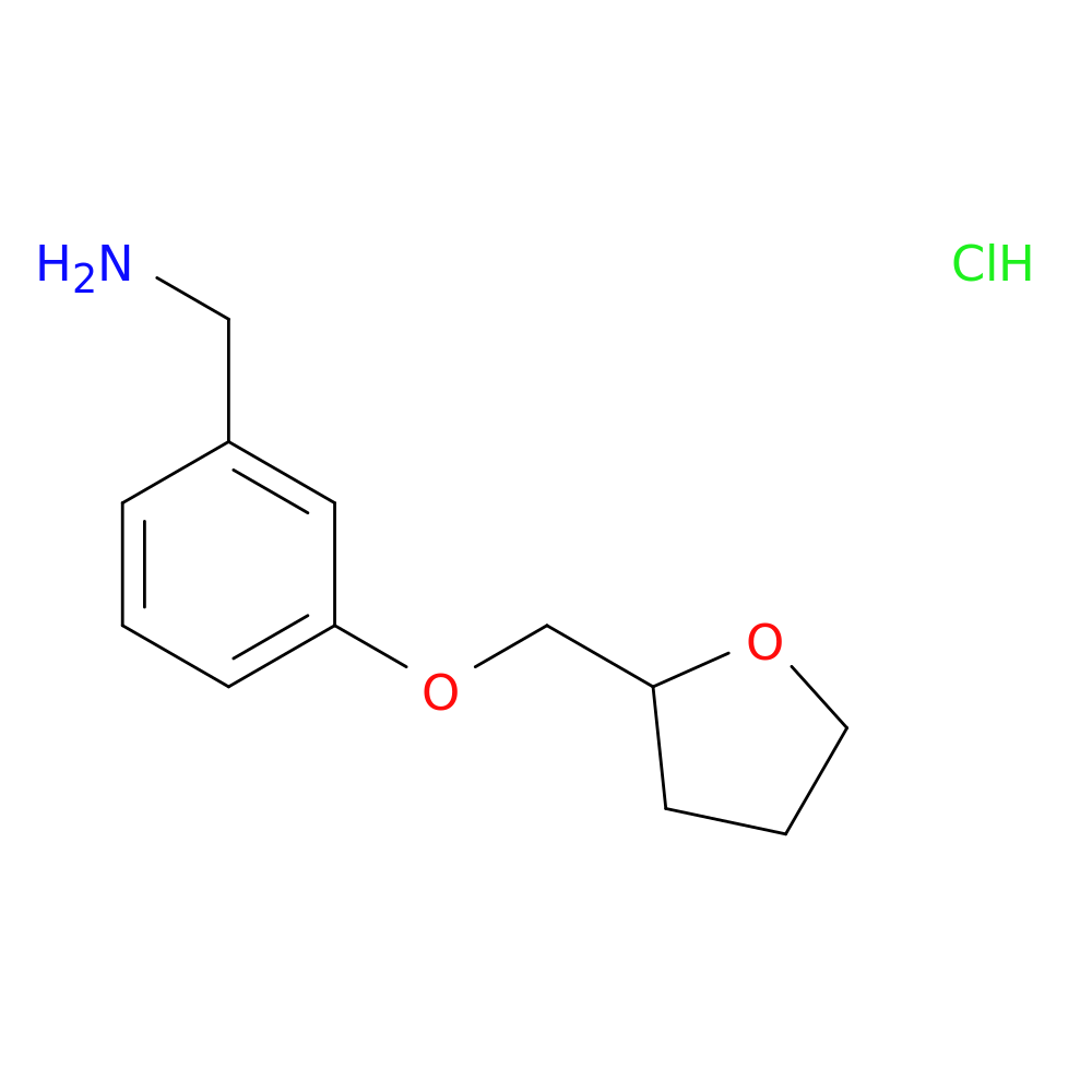 1-{3-[(oxolan-2-yl)methoxy]phenyl}methanamine hydrochloride