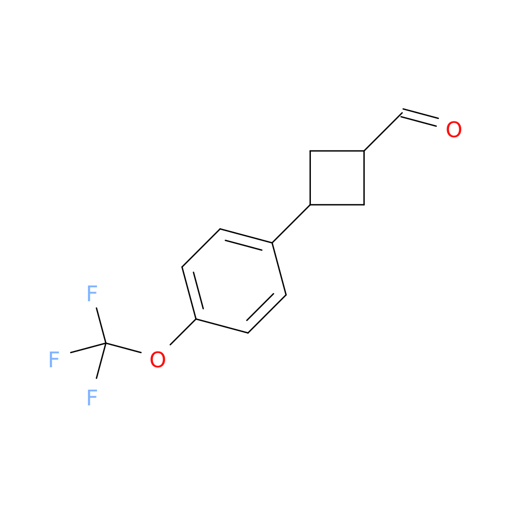 3-[4-(trifluoromethoxy)phenyl]cyclobutane-1-carbaldehyde