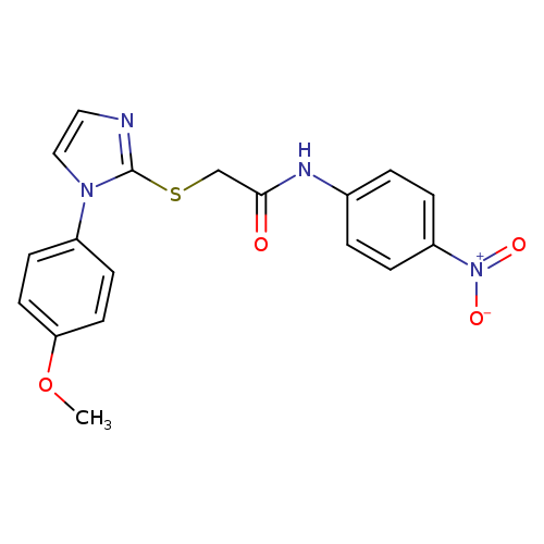 2-{[1-(4-methoxyphenyl)-1H-imidazol-2-yl]sulfanyl}-N-(4-nitrophenyl)acetamide