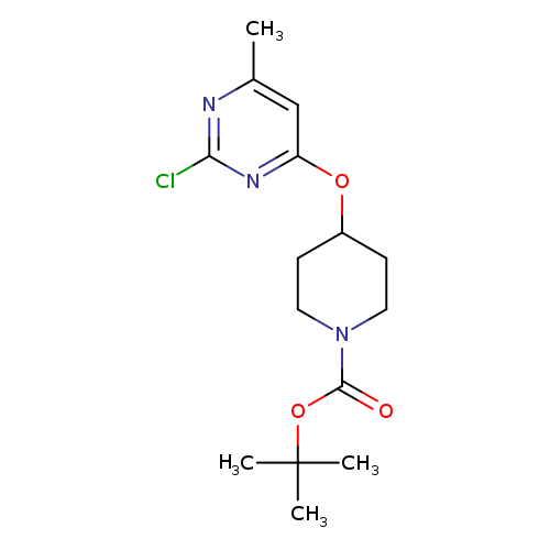 1-Piperidinecarboxylic acid, 4-[(2-chloro-6-methyl-4-pyrimidinyl)oxy]-, 1,1-dimethylethyl ester