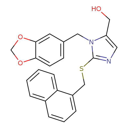 {1-[(2H-1,3-benzodioxol-5-yl)methyl]-2-{[(naphthalen-1-yl)methyl]sulfanyl}-1H-imidazol-5-yl}methanol
