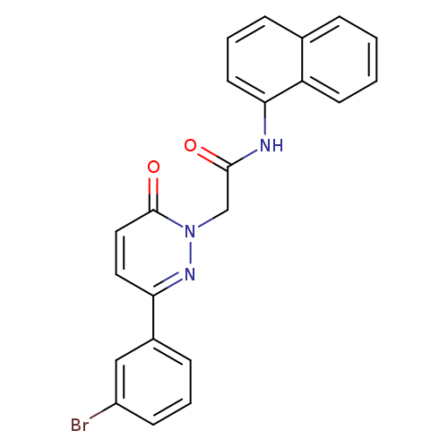 2-[3-(3-bromophenyl)-6-oxo-1,6-dihydropyridazin-1-yl]-N-(naphthalen-1-yl)acetamide