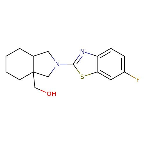 [2-(6-fluoro-1,3-benzothiazol-2-yl)-octahydro-1H-isoindol-3a-yl]methanol