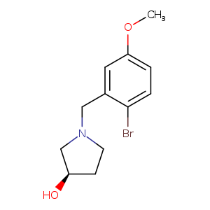 (3R)-1-[(2-bromo-5-methoxyphenyl)methyl]pyrrolidin-3-ol