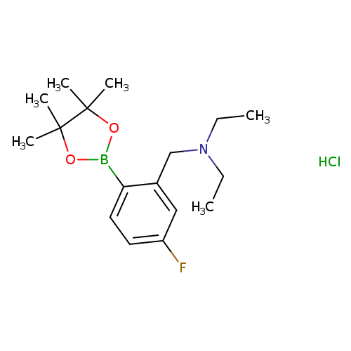 2-(Diethylaminomethyl)-4-fluorophenylboronic acid, pinacol ester, HCl