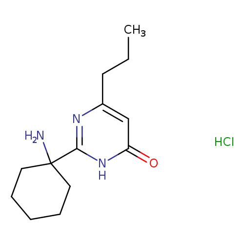 2-(1-aminocyclohexyl)-6-propyl-3,4-dihydropyrimidin-4-one hydrochloride