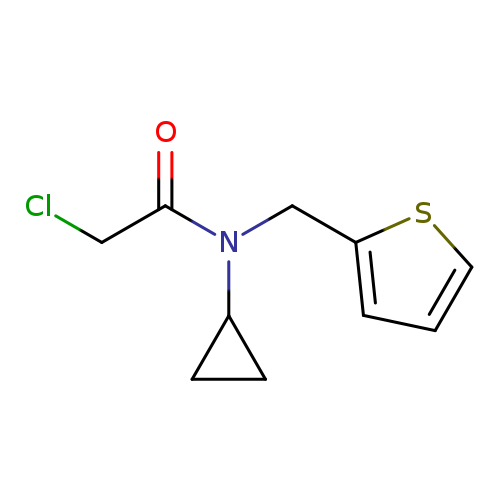 2-chloro-N-cyclopropyl-N-[(thiophen-2-yl)methyl]acetamide