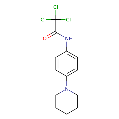 2,2,2-trichloro-N-[4-(piperidin-1-yl)phenyl]acetamide
