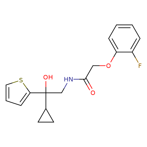 N-[2-cyclopropyl-2-hydroxy-2-(thiophen-2-yl)ethyl]-2-(2-fluorophenoxy)acetamide