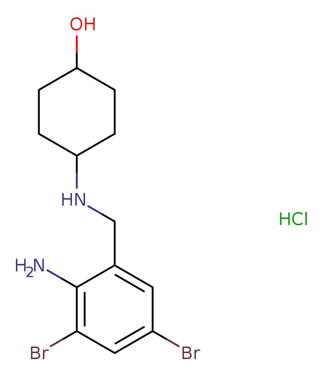4-((2-Amino-3,5-dibromobenzyl)amino)cyclohexan-1-ol hydrochloride