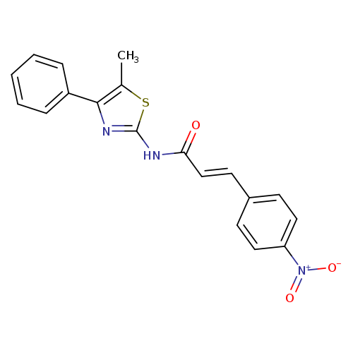 (2E)-N-(5-methyl-4-phenyl-1,3-thiazol-2-yl)-3-(4-nitrophenyl)prop-2-enamide