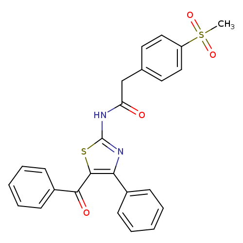 N-(5-benzoyl-4-phenyl-1,3-thiazol-2-yl)-2-(4-methanesulfonylphenyl)acetamide