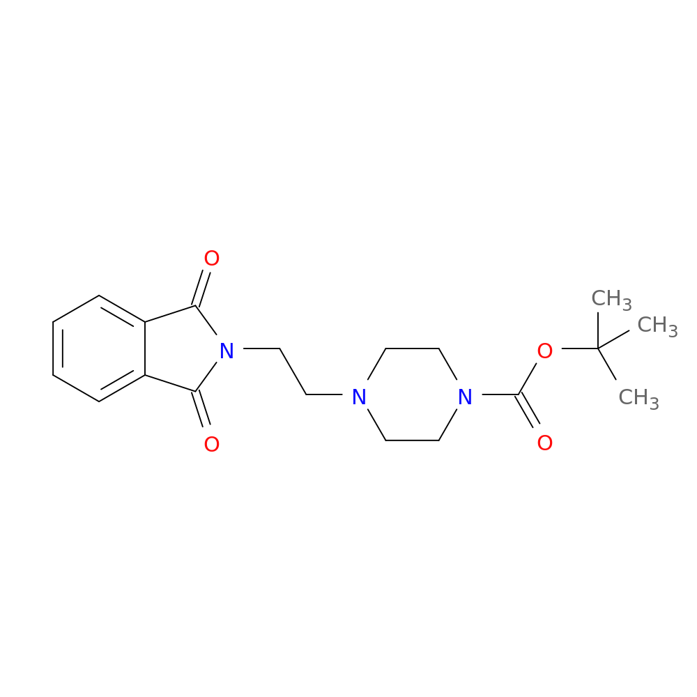 4-[2-(1,3-Dihydro-1,3dioxo-2h-isoindol-yl)ethyl]-1-piperazinecarboxylic acid, 1,1-dimethylethyl ester