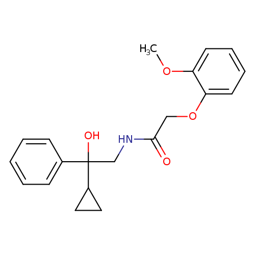 N-(2-cyclopropyl-2-hydroxy-2-phenylethyl)-2-(2-methoxyphenoxy)acetamide