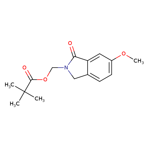 2,2-Dimethyl-propionic acid 6-methoxy-1-oxo-1,3-dihydro-isoindol-2-ylmethyl ester