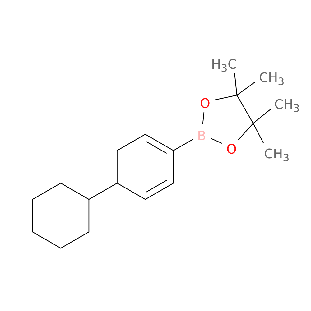 2-(4-Cyclohexylphenyl)-4，4，5，5-tetramethyl-1，3，2-dioxaborolane