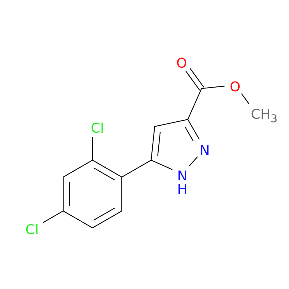 methyl 5-(2,4-dichlorophenyl)-1H-pyrazole-3-carboxylate