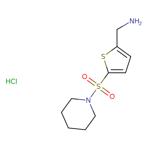 [5-(piperidine-1-sulfonyl)thiophen-2-yl]methanamine hydrochloride