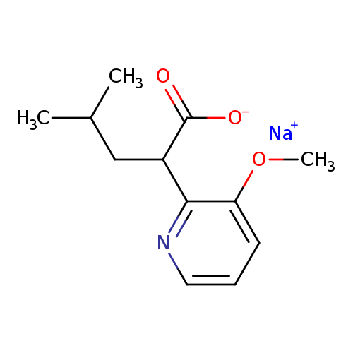 sodium 2-(3-methoxypyridin-2-yl)-4-methylpentanoate