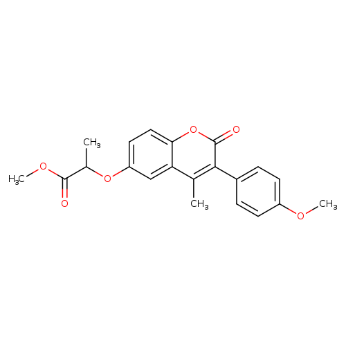 methyl 2-{[3-(4-methoxyphenyl)-4-methyl-2-oxo-2H-chromen-6-yl]oxy}propanoate