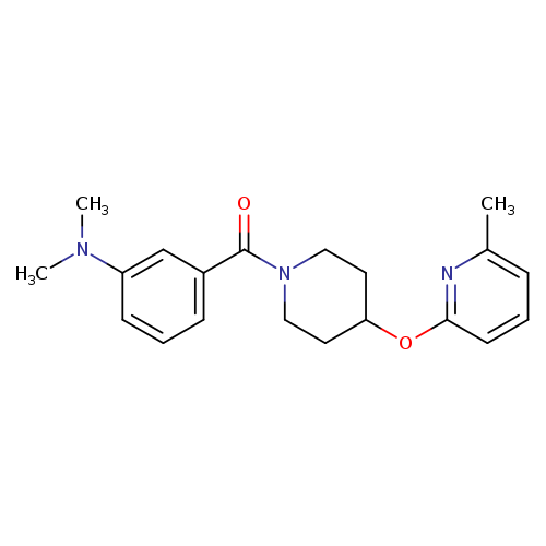 N,N-dimethyl-3-{4-[(6-methylpyridin-2-yl)oxy]piperidine-1-carbonyl}aniline