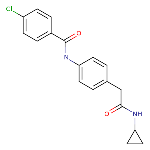 4-chloro-N-{4-[(cyclopropylcarbamoyl)methyl]phenyl}benzamide
