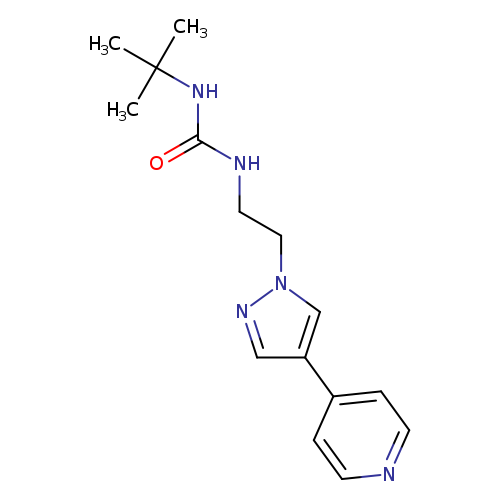 3-tert-butyl-1-{2-[4-(pyridin-4-yl)-1H-pyrazol-1-yl]ethyl}urea