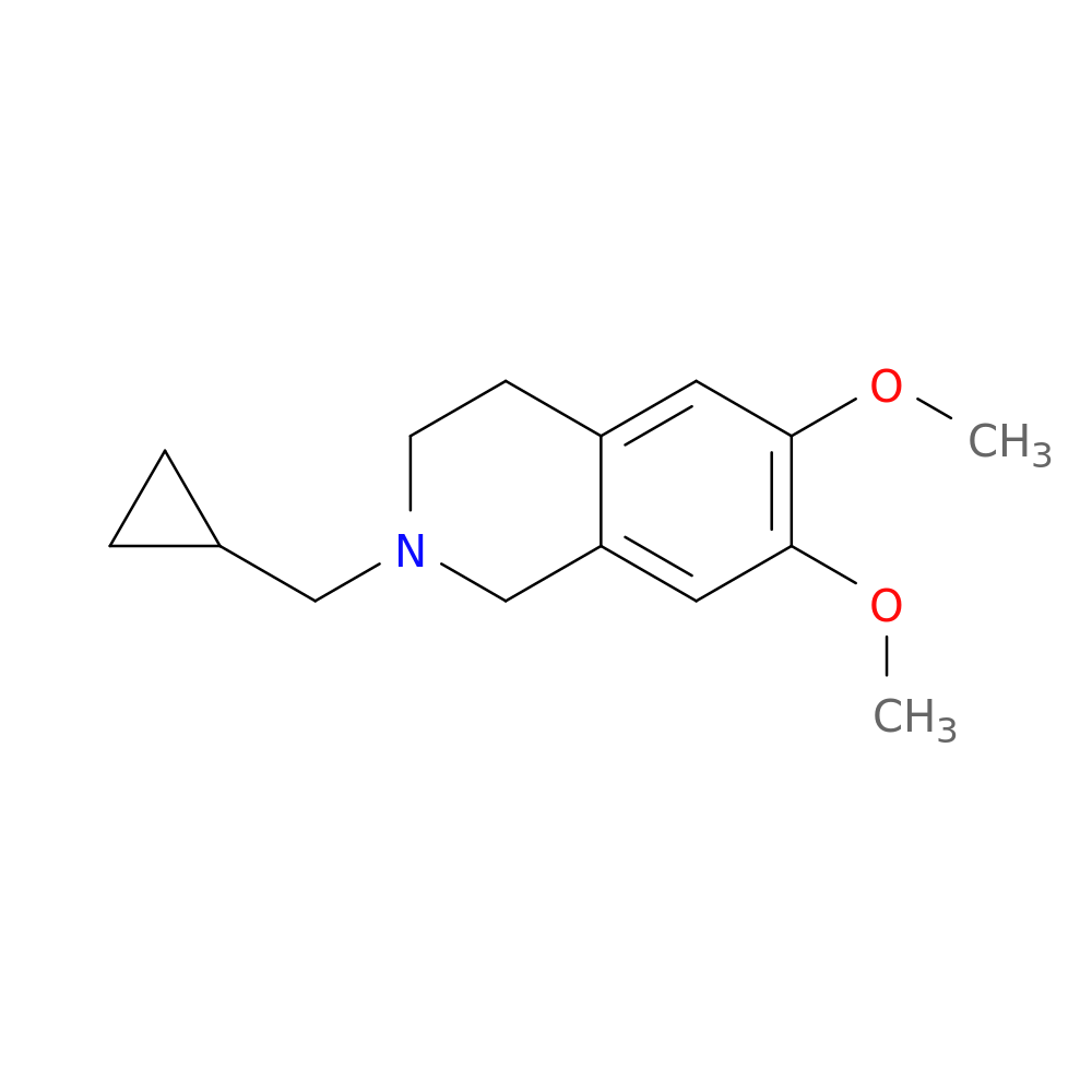 2-(cyclopropylmethyl)-6,7-dimethoxy-1,2,3,4-tetrahydroisoquinoline