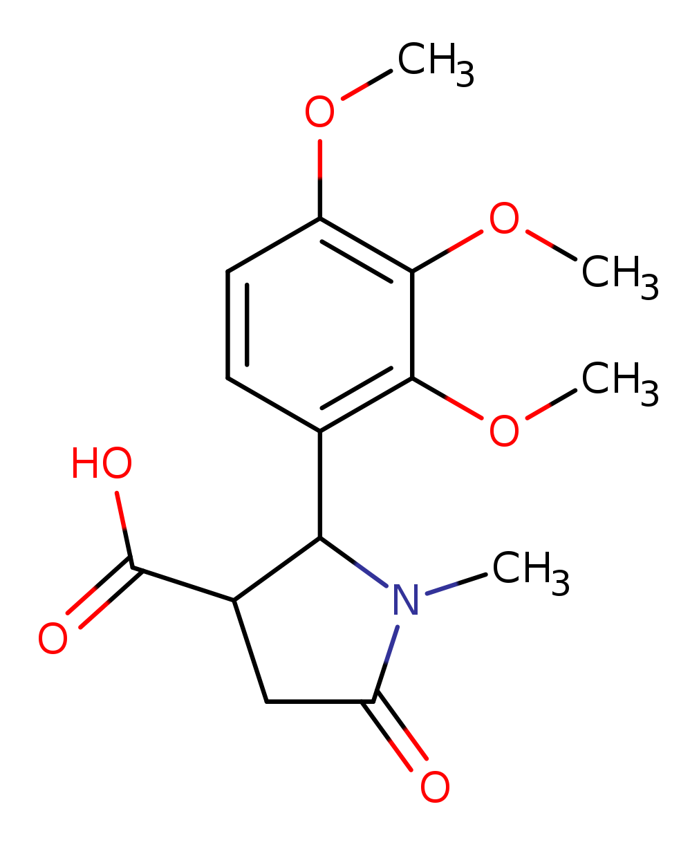 1-methyl-5-oxo-2-(2,3,4-trimethoxyphenyl)pyrrolidine-3-carboxylic acid