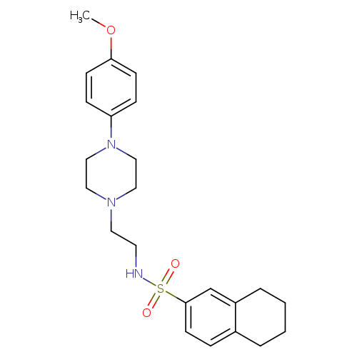 N-{2-[4-(4-methoxyphenyl)piperazin-1-yl]ethyl}-5,6,7,8-tetrahydronaphthalene-2-sulfonamide