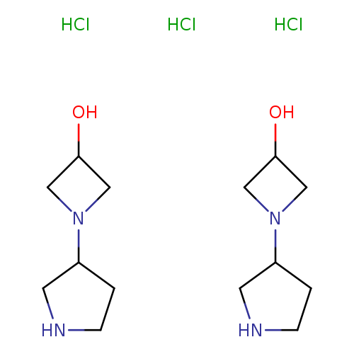 bis(1-(pyrrolidin-3-yl)azetidin-3-ol) trihydrochloride