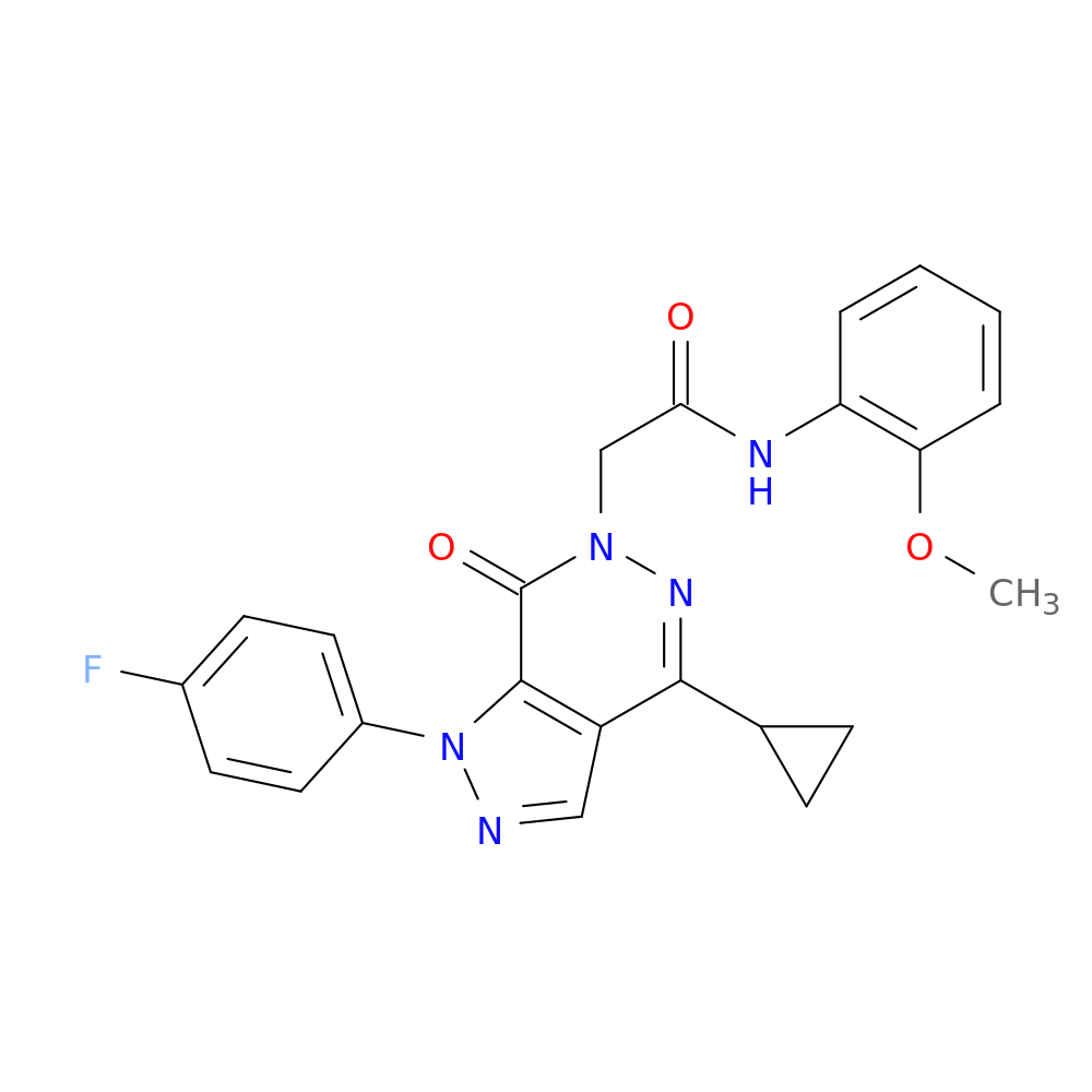 2-[4-cyclopropyl-1-(4-fluorophenyl)-7-oxo-1H,6H,7H-pyrazolo[3,4-d]pyridazin-6-yl]-N-(2-methoxyphenyl)acetamide