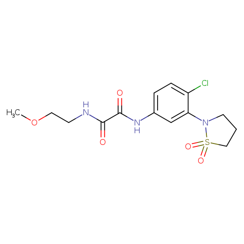 N'-[4-chloro-3-(1,1-dioxo-1lambda6,2-thiazolidin-2-yl)phenyl]-N-(2-methoxyethyl)ethanediamide