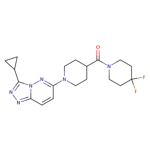 1-{3-cyclopropyl-[1,2,4]triazolo[4,3-b]pyridazin-6-yl}-4-(4,4-difluoropiperidine-1-carbonyl)piperidine