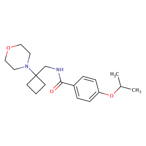 N-{[1-(morpholin-4-yl)cyclobutyl]methyl}-4-(propan-2-yloxy)benzamide