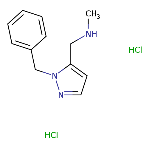 [(1-benzyl-1H-pyrazol-5-yl)methyl](methyl)amine dihydrochloride
