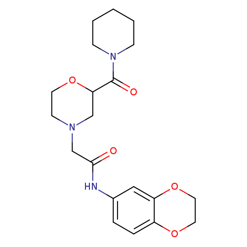 N-(2,3-dihydro-1,4-benzodioxin-6-yl)-2-[2-(piperidine-1-carbonyl)morpholin-4-yl]acetamide