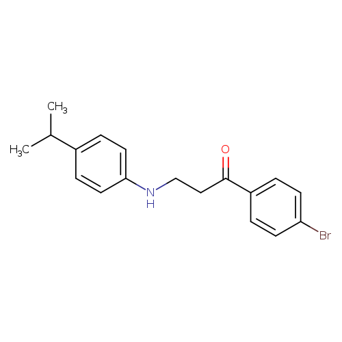 1-(4-Bromophenyl)-3-((4-isopropylphenyl)amino)propan-1-one