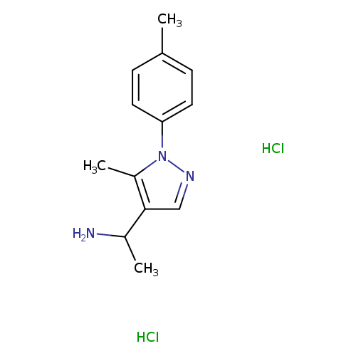 1-[5-methyl-1-(4-methylphenyl)-1H-pyrazol-4-yl]ethan-1-aminedihydrochloride