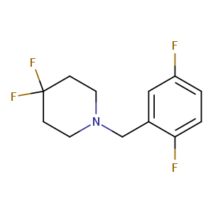 1-[(2,5-difluorophenyl)methyl]-4,4-difluoropiperidine