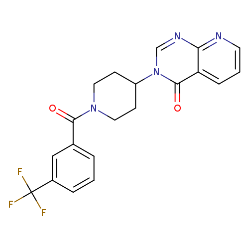 3-{1-[3-(trifluoromethyl)benzoyl]piperidin-4-yl}-3H,4H-pyrido[2,3-d]pyrimidin-4-one