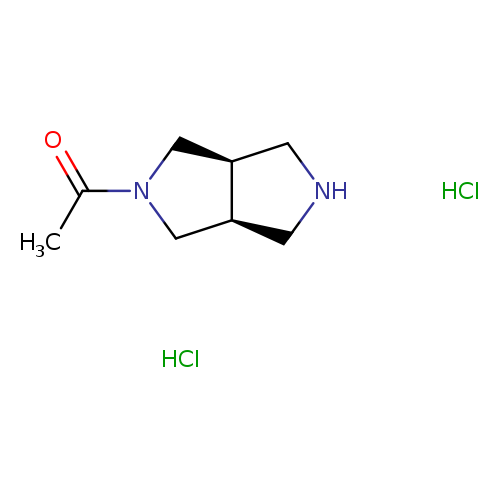 rac-1-[(3aR,6aS)-octahydropyrrolo[3,4-c]pyrrol-2-yl]ethan-1-one dihydrochloride, cis